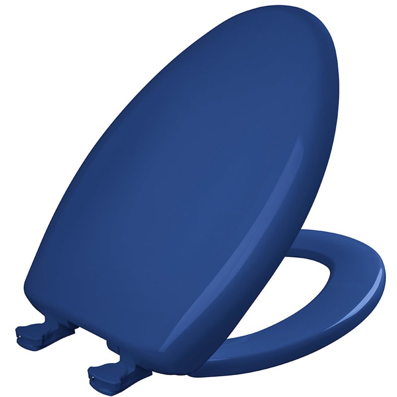 Bemis 7B1200SLOWT 364 Toilet Seat will Slow Close, Never Loosen and Easily Remove, Elongated, Plastic, Colonial Blue - Image 1